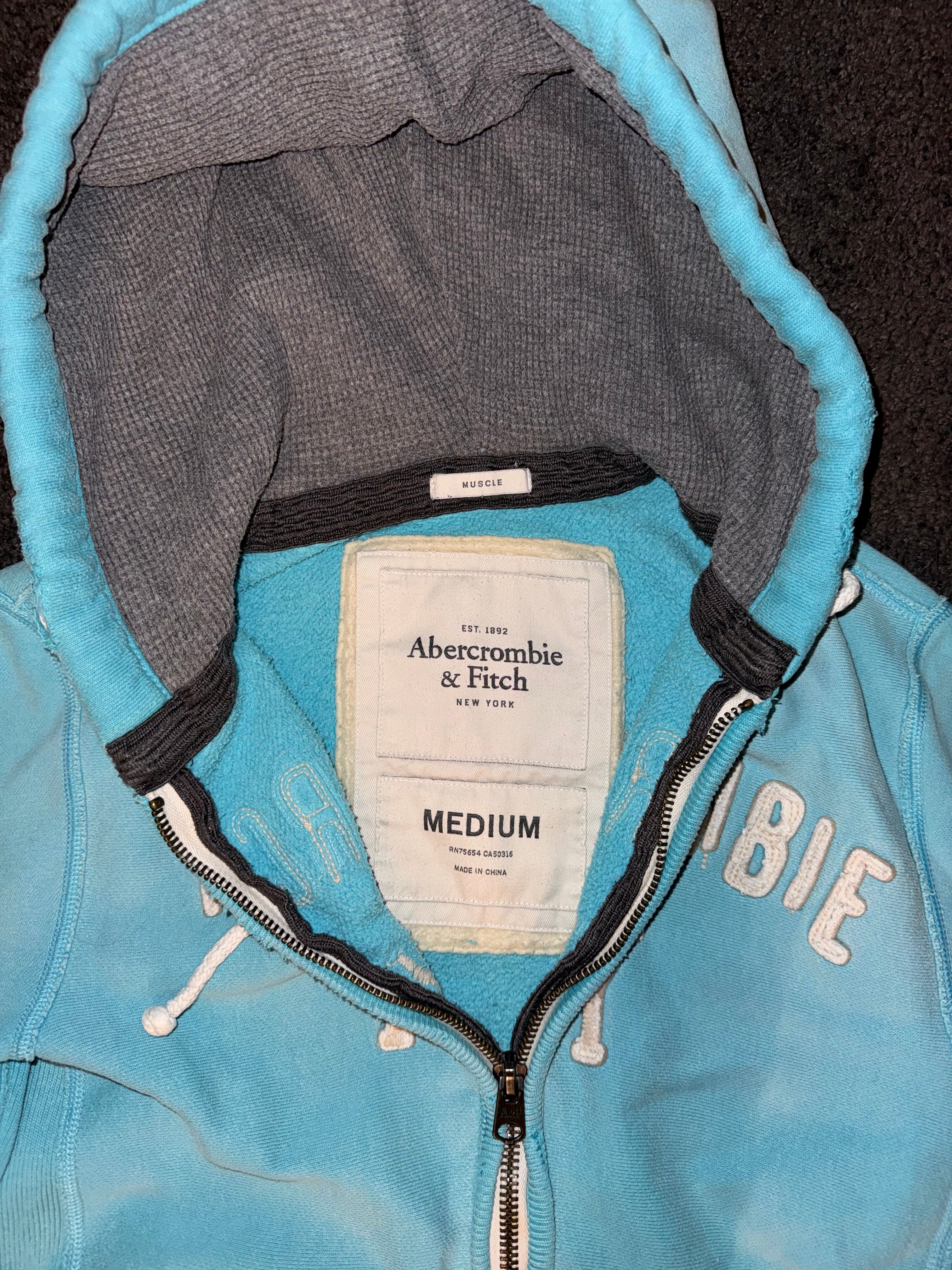 Vintage Abercrombie & Fitch Zip Hoodie