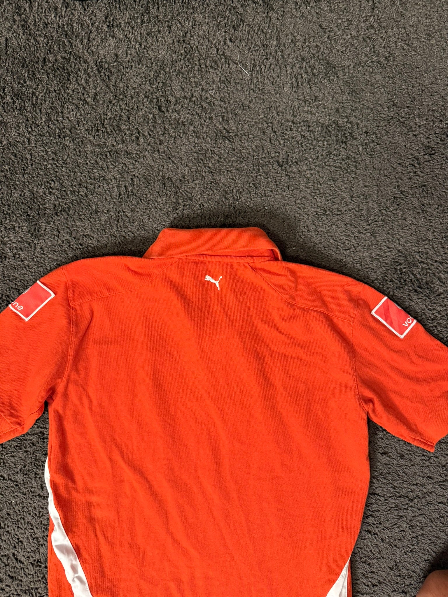 Puma Men's Red and Orange Polo-shirts