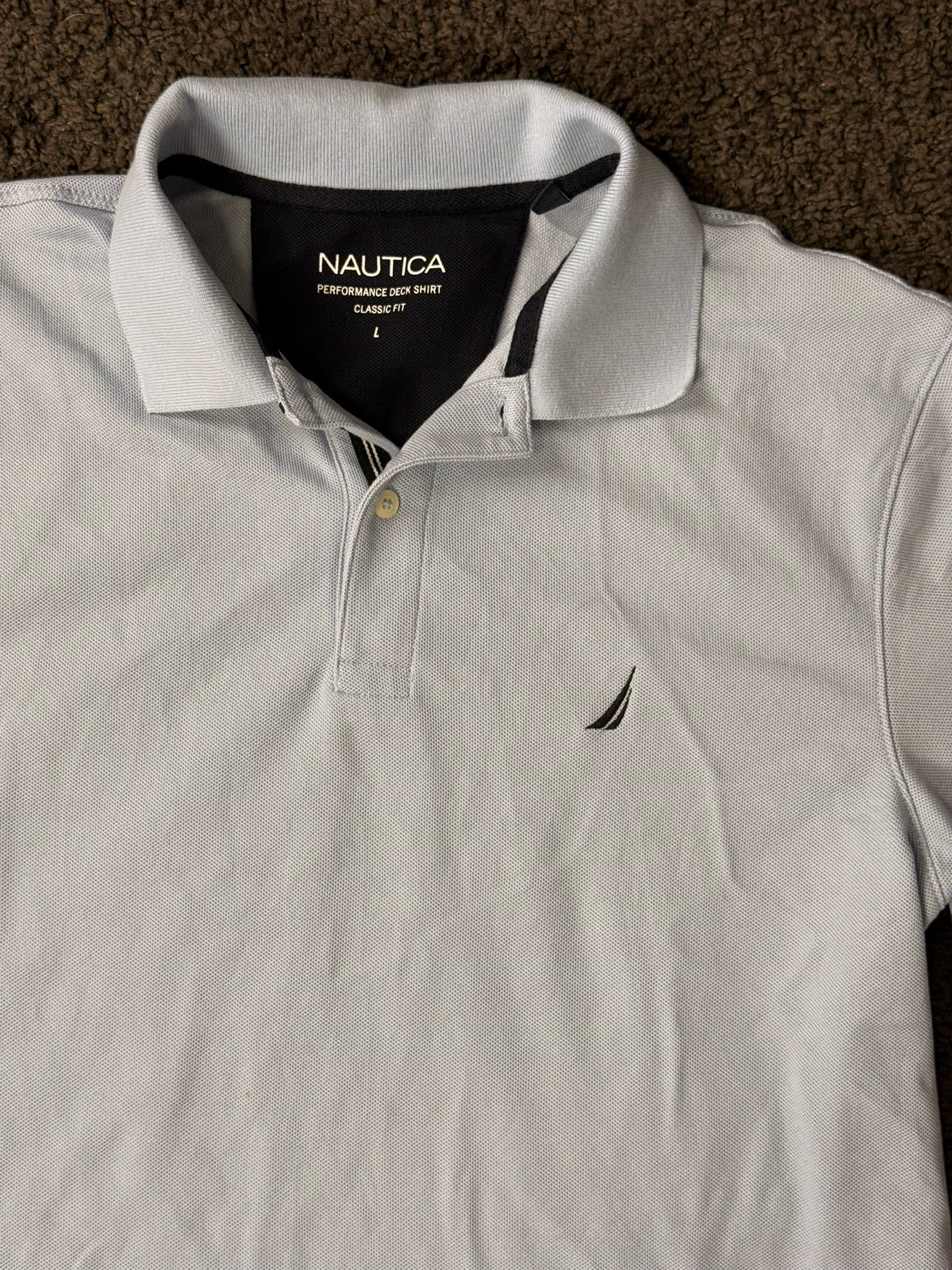 Nautica Polo Shirt in Hellgrau