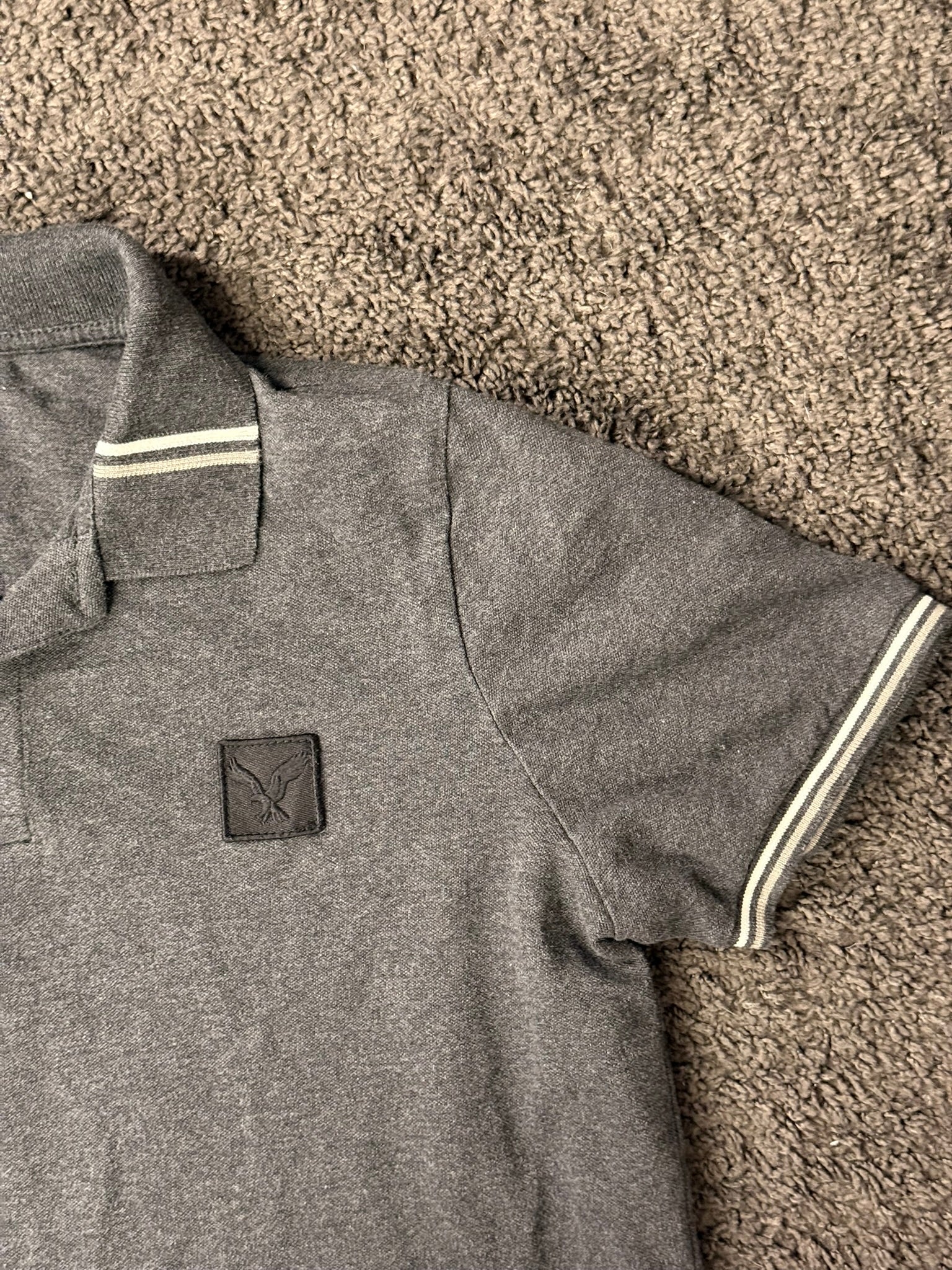 American Eagle Polo Shirt Grau