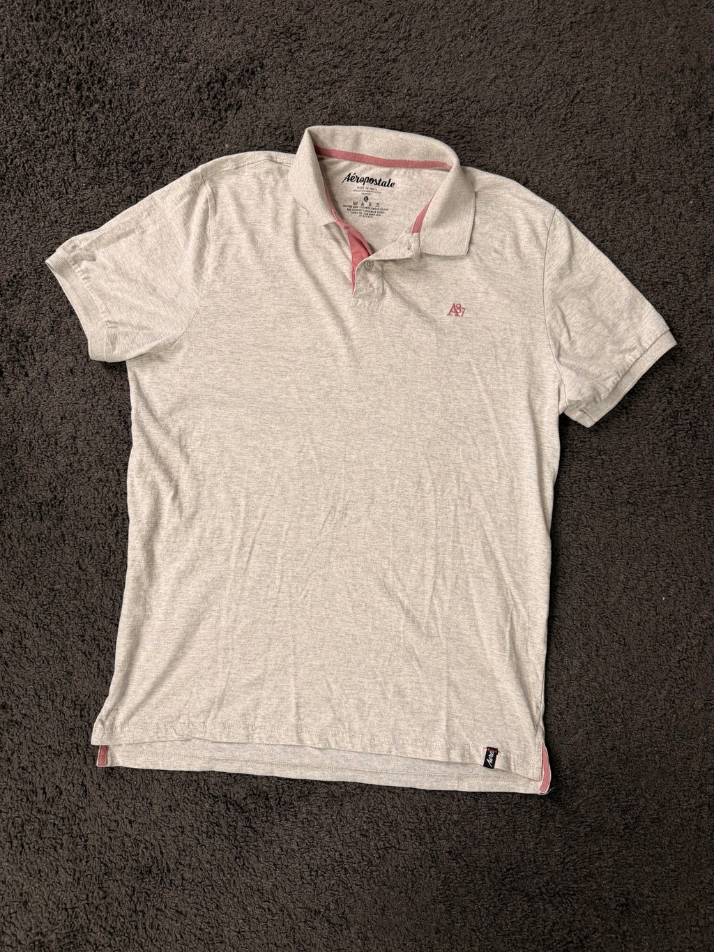 Aeropostale Men's Grey Polo-shirts