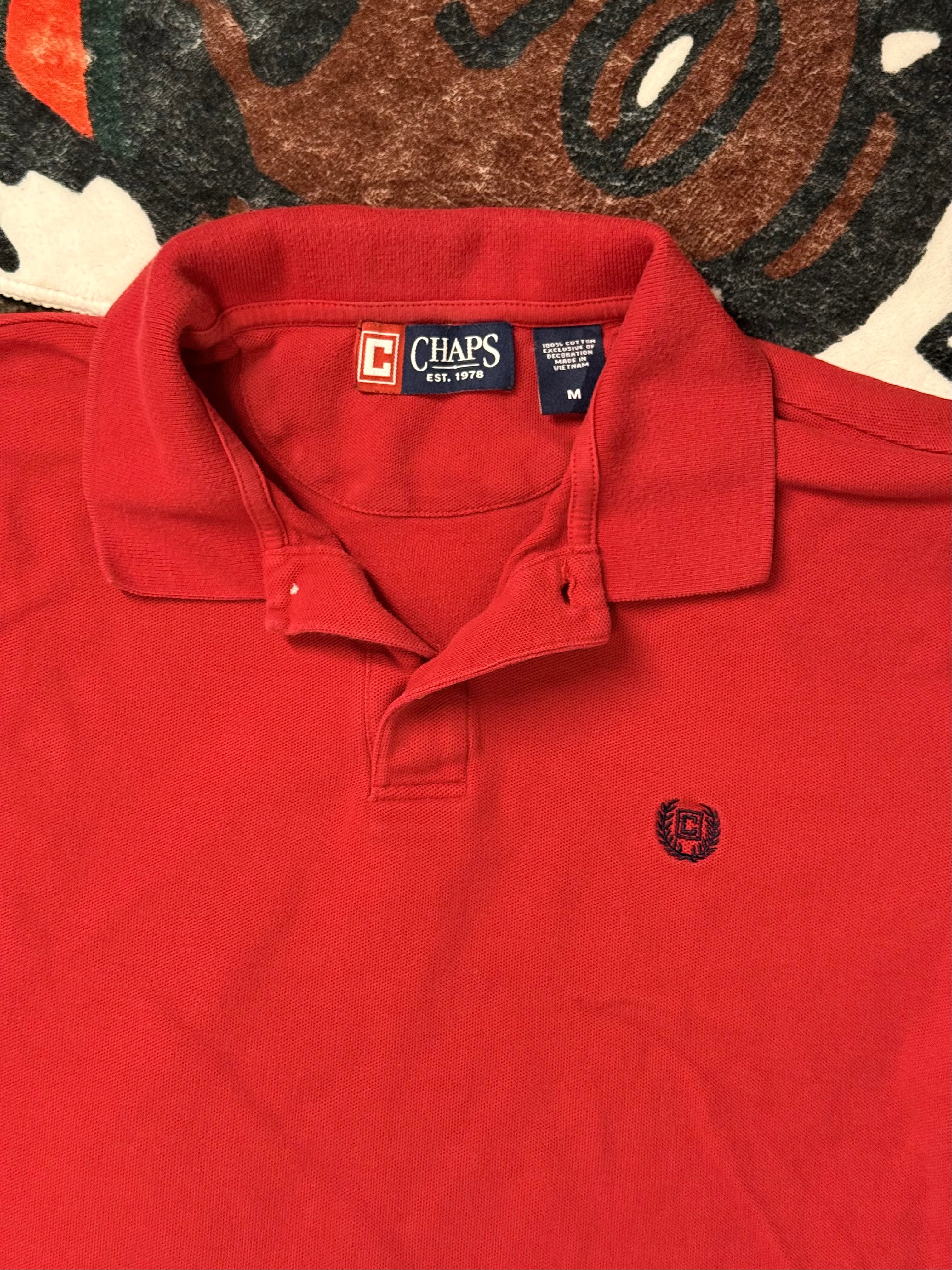Chaps Men's Red Polo-shirts
