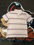 Nautica Polo Shirt gestreift in Pink/Weiss