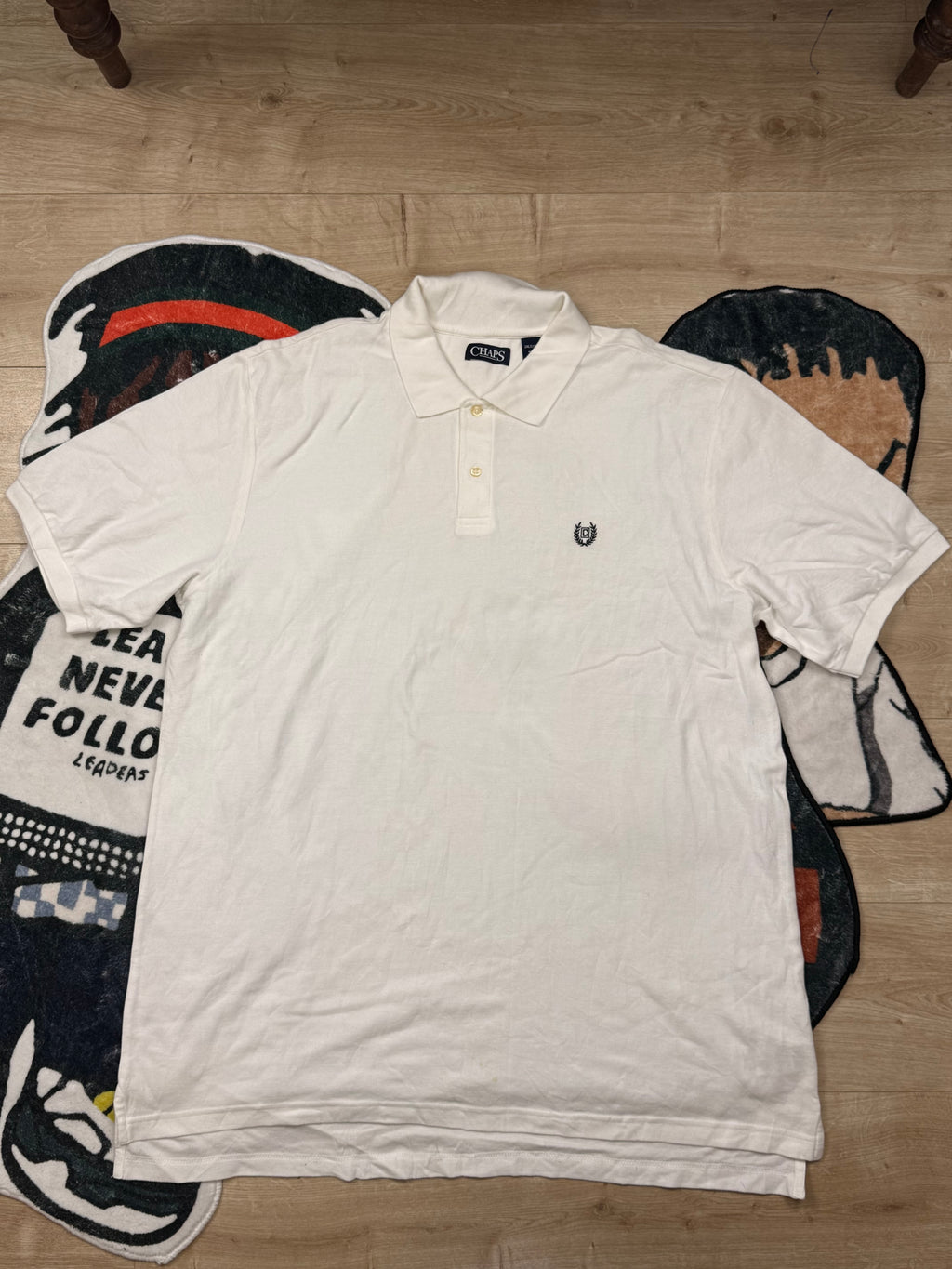 Chaps Men's White Polo-shirt