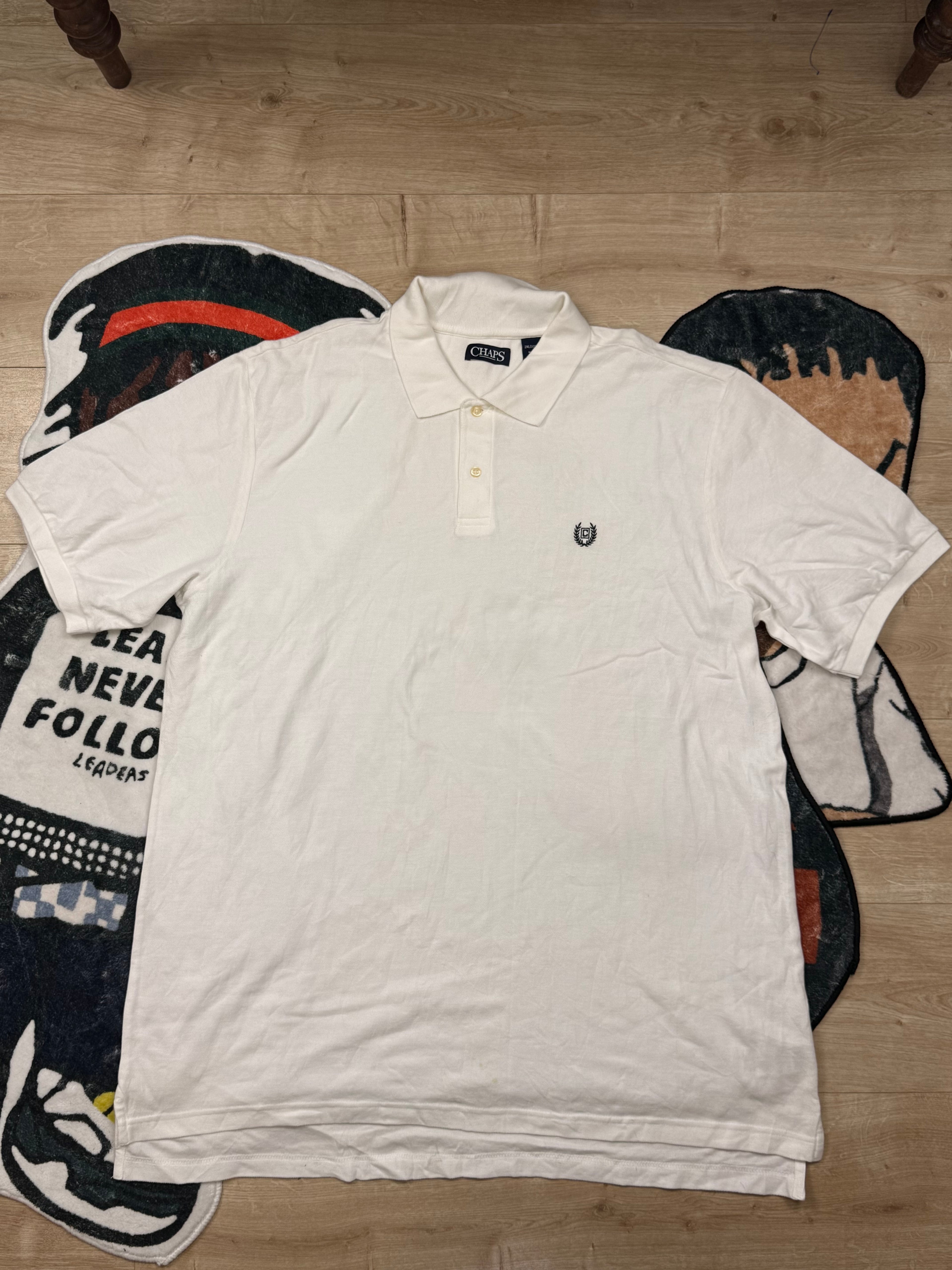 Chaps Men's White Polo-shirt