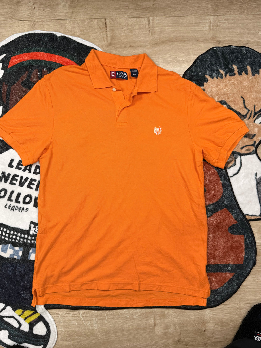 Chaps Men's Orange Polo-shirt